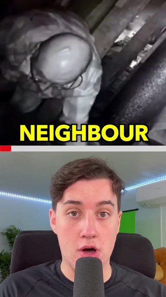 The story of a man catching a neighbor sneaking in the attic