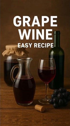 GRAPE WINE MAKING AT HOME - PART -01| No Chemicals, Easy Method #shorts