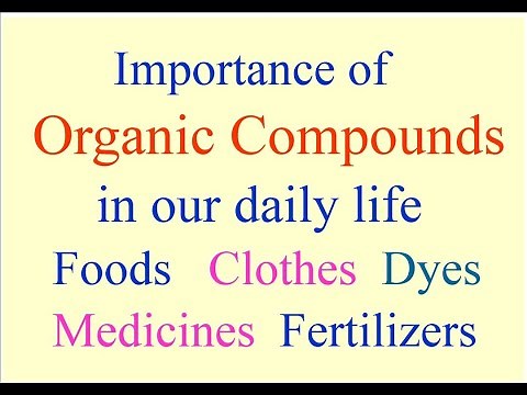 Importance of Organic Compounds in our daily life.