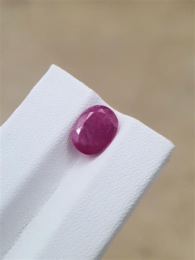 Natural Ruby 2.34 Ct | Purplish Red Oval Ruby From Afghanistan | Untreated Loose Gemstone for Fine Jewelry - Etsy