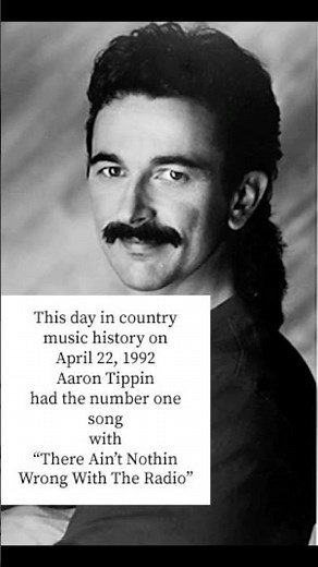This day in country music history on 4/22/1992 Aaron Tippin was number one #countrymusic #90scountry