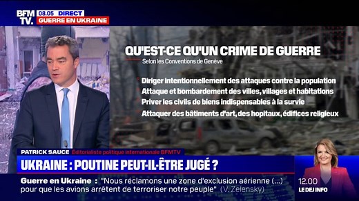 Vladimir Poutine peut-il être accusé de "crime de guerre" ?