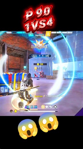 Free fire 1vs4 P 90 #freefire #shorts #trending #fypシ゚viral #viral