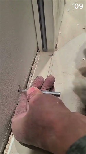 The process of installing nails with a lancet at both ends