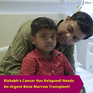 84K views · 189 shares | Little Rishabh's cancer has relapsed and he needs an urgent bone marrow transplant to survive. But the cost of the treatment comes to 30 lakh rupees, and the family is helpless. You can help this little 4-year old defeat his cancer and go to school. Click here to contribute: bit.ly/help-rishab-kashyap #milaap #crowdfunding | Milaap | Facebook