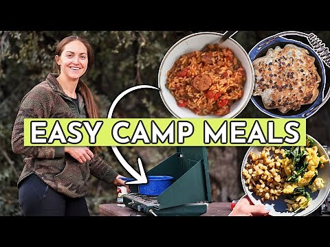 What I Eat in a Day CAMPING *the camping meals I never get tired of*