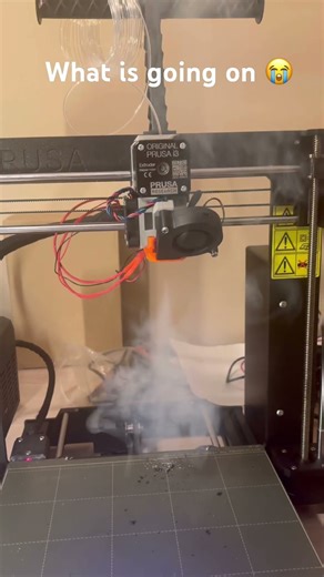 My Facebook 3d printer is vaping, help me 😭 #3dprinting