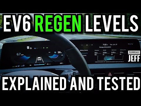 Kia EV6 Regenerative Braking Levels Explained and Tested - How Many KW of Regen at Each Level?