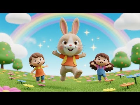 Hoppity Hop Song | Fun Jumping Rhyme for Kids | Nursery Rhymes & Songs for Children