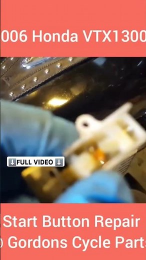 😎2006 Honda VTX 1300 Engine Start Button Repair 😎 #GCP Honda #VTX #NoStart #Repair