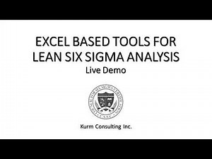 Lean Six Sigma Analysis Tools In Excel