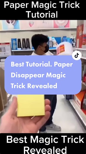 Paper Disappear Magic Trick Tutorial Revealed