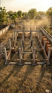 From Steel Bars to Structural Power ⚙️ Column Reinforcement in Action #ai #history #mindset