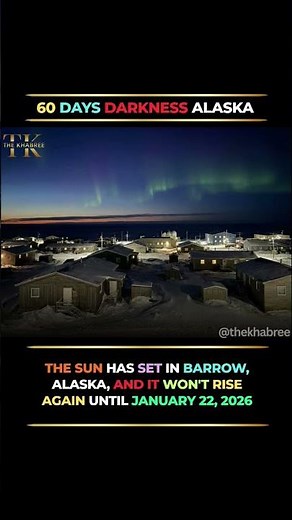 Alaska Enters 60 Days of Darkness — Sun Won’t Rise Until January 22, 2026! 🌑❄️