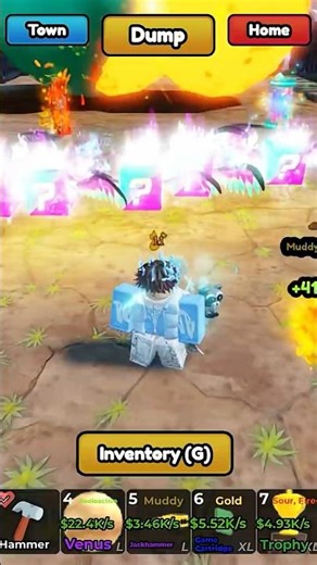 Opening lucky blocks in Dump #roblox #caylus