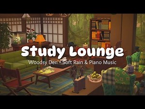 📚🌧️ Cozy Study & Rain Ambience | 2 hour 🎧 BGM | Chill Piano | Study, Work, Relax | Animal Crossing