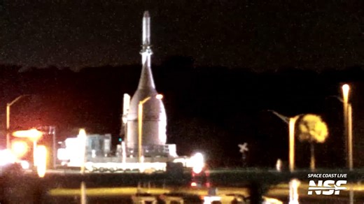 25K views · 561 reactions | Artemis II your ride to the moon has arrived. NASA - National Aeronautics and Space Administration's Orion "Integrity" Capsule has rolled out from the Launch Abort System Facility (LASF) where it was encapsulated, to the Vehicle Assembly Building at the NASA's Kennedy Space Center for stacking atop the awaiting SLS rocket, completing the stacking, ahead of launch early next year. | NASASpaceflight.com | Facebook