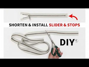 Metal Zipper Guide: Shortening and Installing Slider & Stops