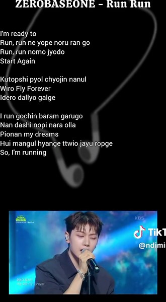ZEROBASEONE - Run Run (By Eclipse): Easy Lyrics and Lovely Runner