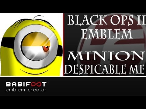 COD Black Ops 2 Emblem Tutorial - Minion Despicable me