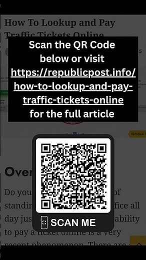 How To Lookup and Pay Your Traffic Ticket Online in 15 minutes or less.