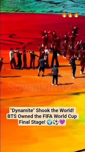 "Dynamite" Lit Up the FIFA World Cup Final Halftime Show! 🌍⚽🏆BTS Made History! 💜 #dynamite #fifa2026