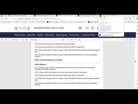 BUSN250 Syllabus Overview