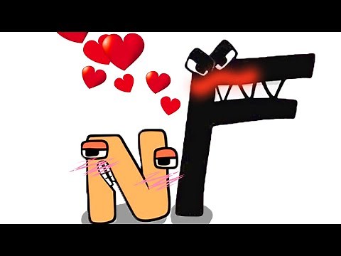 F loves N - F x N | Alphabet Lore animation | Alphabet Lore but F x N