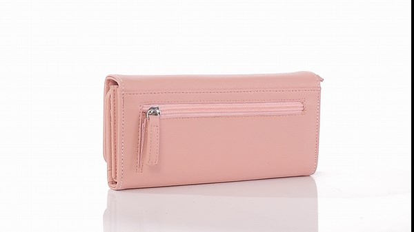 alaca Wallet Women RFID Blocking with Dual ID Windows, Multi-Card Slots and Coin Pocket Vegan Leather Wallet Women (Tan)