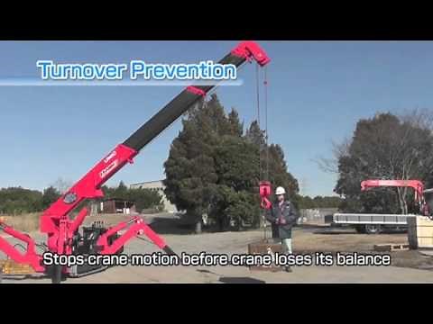 Features of UNIC mini spider cranes
