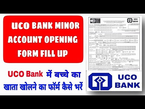 UCO bank minor (student) account opening form fill up 2023 | how to fill minor Account in uco bank