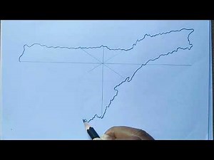 ASSAM map drawing EASY trick !! ‪@BinitaSarkar-l3w‬
