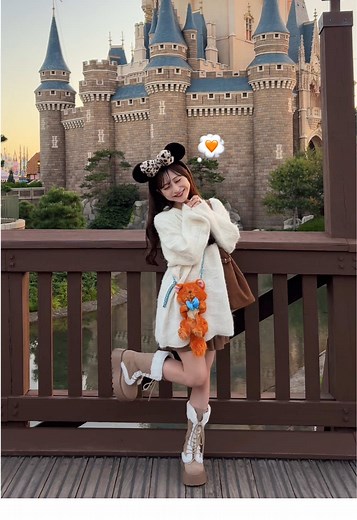 ディズニーランドで楽しむミニーちゃんコーデ✨