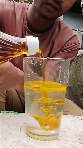 Oil vs Water Experiment 🤯