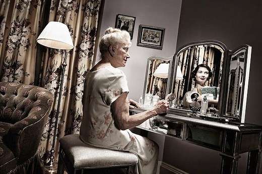Reflections: Portraits of the Elderly Seeing Their Younger Selves