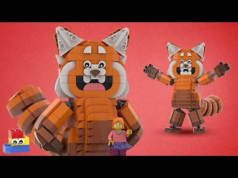 It's Turning Red but made out of LEGO! (BIG VERSION // tutorial)