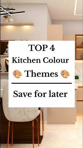 Modular Kitchen Colour Combination #kitcheninterior #interiordesign