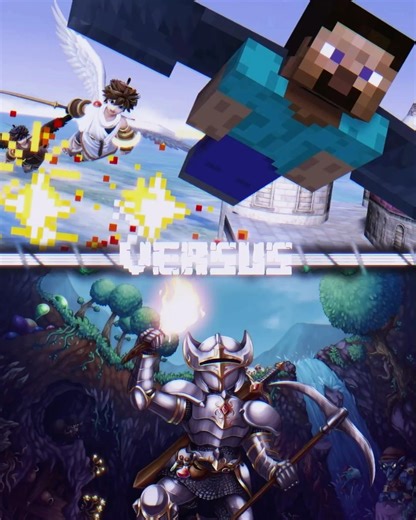 Minecraft Steve (Full arsenal) Vs The Terrarian (Full arsenal) #edit #minecraft #terraria
