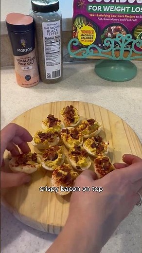 Holiday Deviled Eggs (Bacon-Topped & Insanely Good)