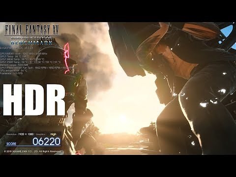 Final Fantasy XV PC Benchmark Test in HDR!