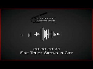 Fire Truck Sirens in City | HQ Sound Effects