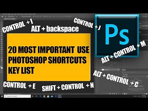 20 Most Important Photoshop Use Shortcuts Keys | Photoshop CC 2020 Full Tutorial