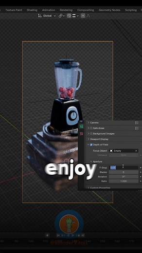 Easilt Set Up Your Camera in Blender🎥 #blender #blender3d #b3d #art #3d #3dart #3dmodel #3dmodelling #blenderart #blenderartist #tutorial