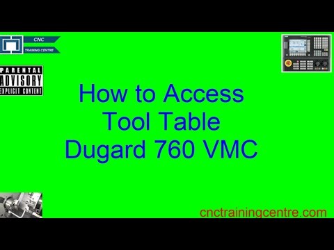 How to Access the Tool Pocket Table on Fanuc Control for Dugard 760 VMC & Other Random Tool Changers