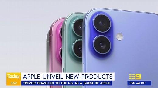 12K views · 72 reactions | Apple has revealed its new iPhone, Apple Watch, and Airpod products! TODAY tech expert Trevor Long gives us a first look at the product features.  #9Today | WATCH LIVE 5.30am | TODAY | Facebook