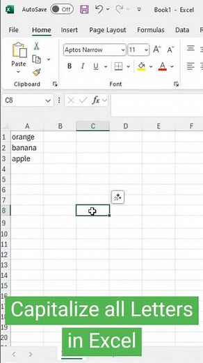 How to Capitalize all Letters in Excel #excelformula #exceltips #excel