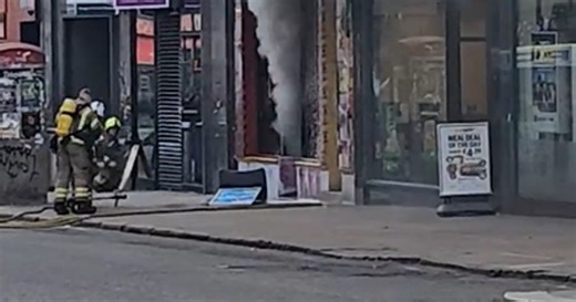 Emergency services rush to shop fire near Glasgow Central Station