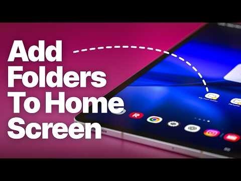 How to Add a Folder to Your Home Screen on Android Tablet (File Shortcut)
