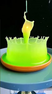 Slow Motion Liquid Crown Splash with Fire | Glowing Fluid Dynamics