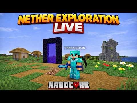 Nether Fortress Hunt LIVE — Hardcore Minecraft #minecraft